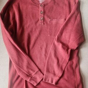 Duluth Trading Co Red Long Sleeve Tee